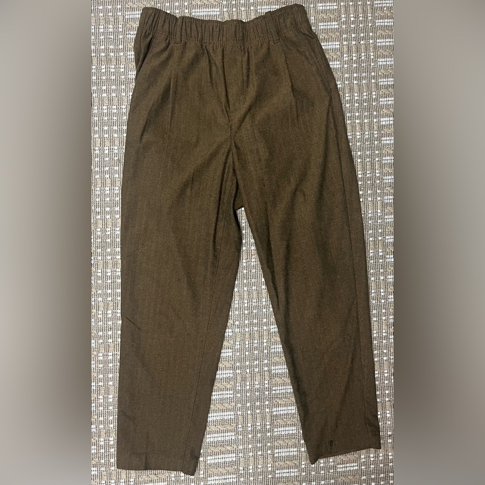 GAP Brown Chinos Relaxed Fit pleated women’s 10